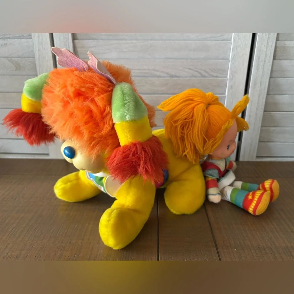 Hallmark 1983 Vintage Rainbow Brite & her loyal companion Puppy Brite - Picture 7 of 16